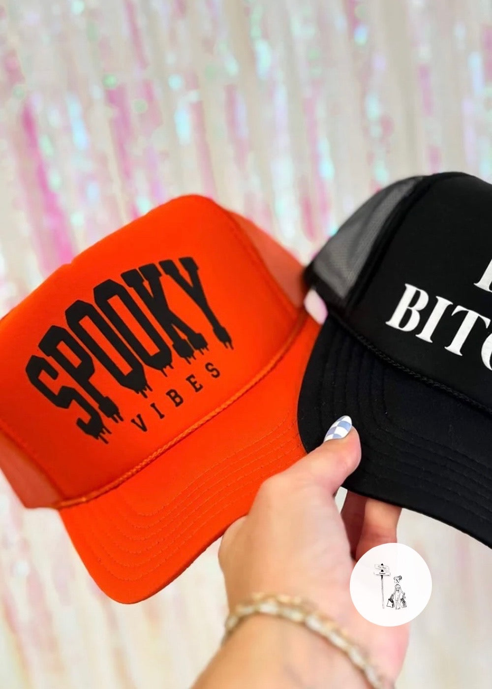 Boo Bitches or Spooky Trucker Hat Poet Street Boutique