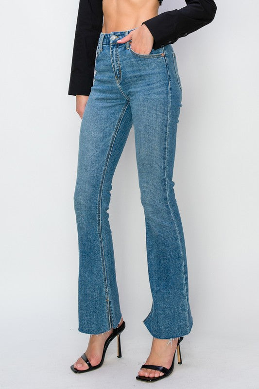 Artemis Vintage Paisley High Rise Flare Jeans