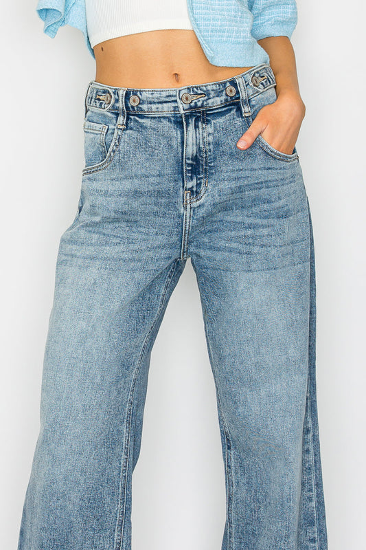 Artemis Vintage Adjustable Waistband High Rise Jeans
