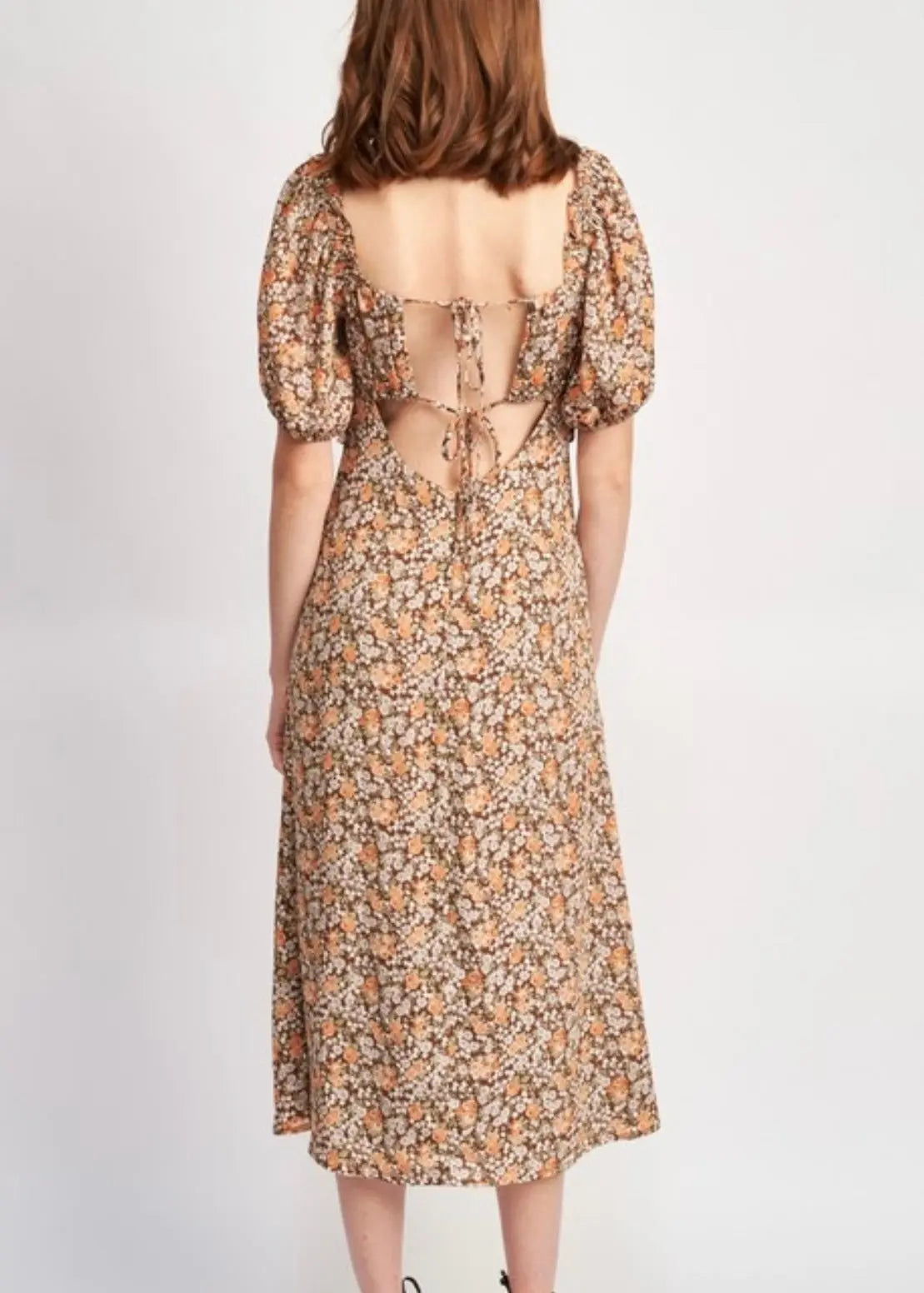 Emory Park Ruffle Floral Midi Dress