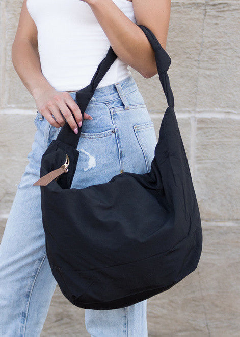 Piper Oversize Nylon Carryall Messenger Bag