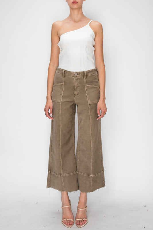 HIGH RISE SLIM CROP PALAZZO