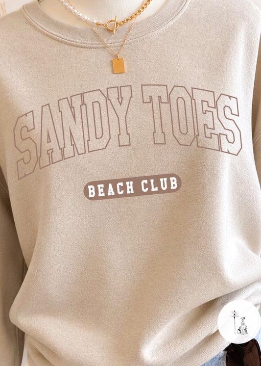 Sandy Toes Beach Club Sweatshirt