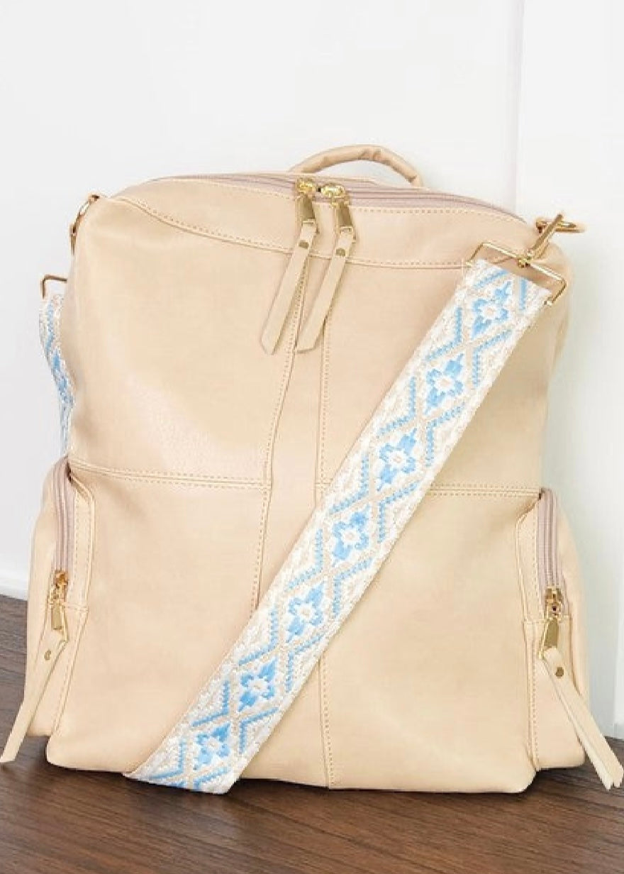 Charis Convertible Vegan Leather Backpack 2 Straps Dani & Em