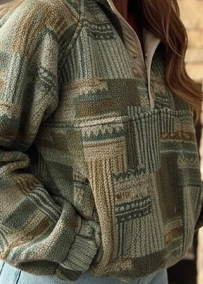 Western Fleece 3/4 Snap Front Sweatshirt