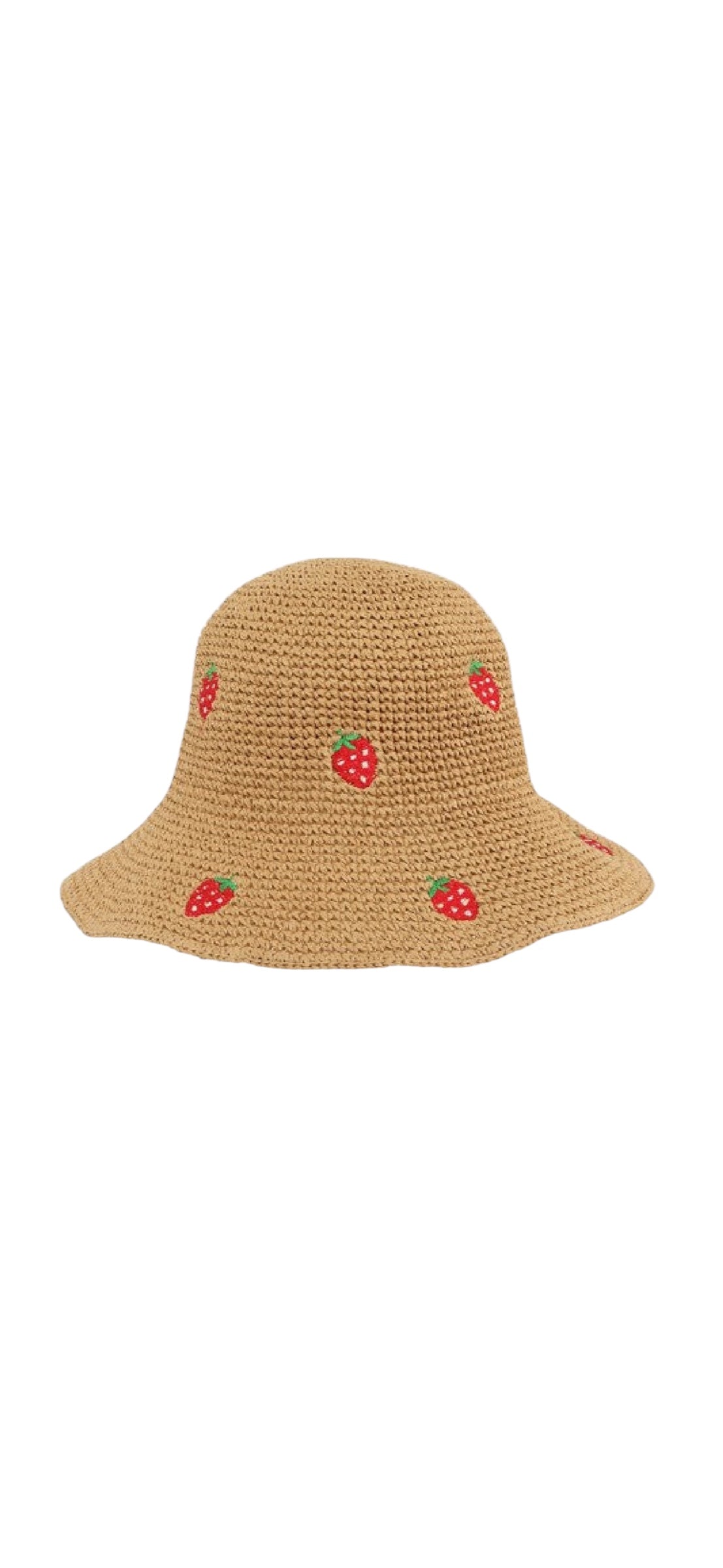 Sweet Strawberry Crochet Bucket Hat Poet Street Boutique