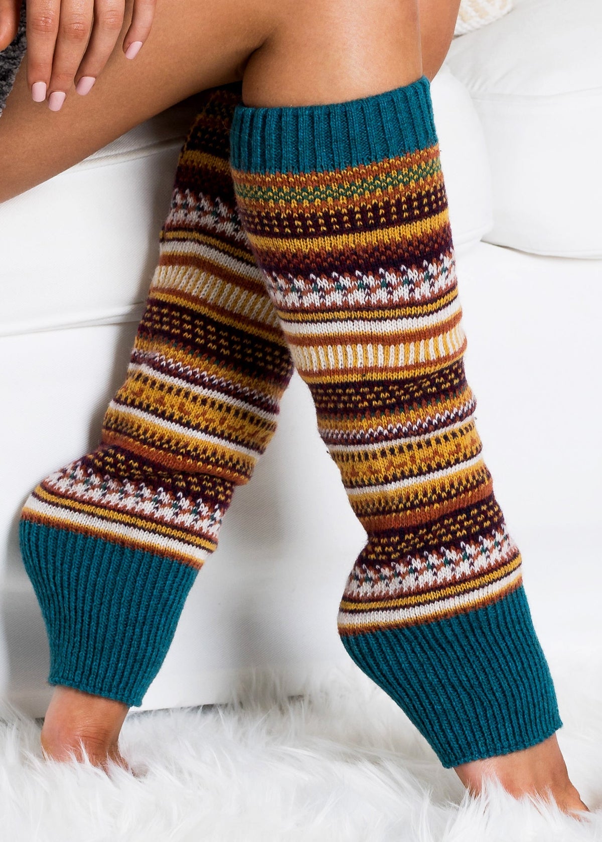 Fairisle Leg Warmers