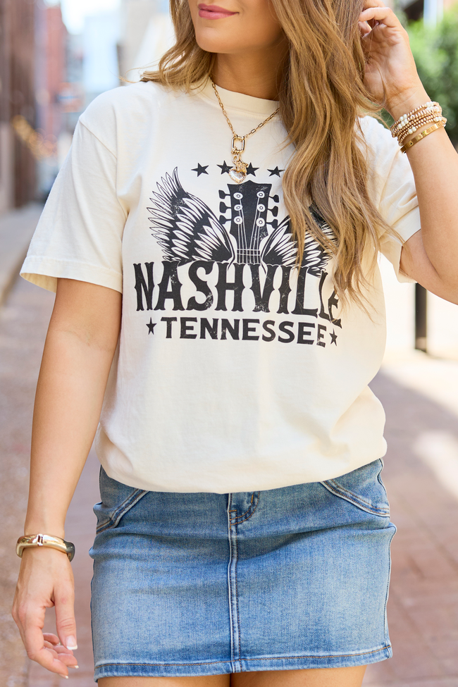 Nashville Wings Ivory Comfort Colors Graphic Tee