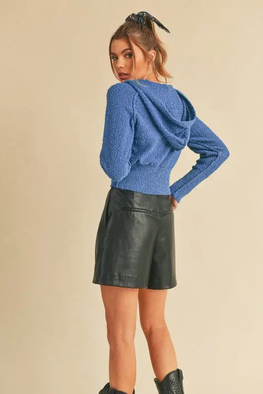 Aemi + Co Sona Knit Pullover Hoodie sweater hoodie Aemi + Co