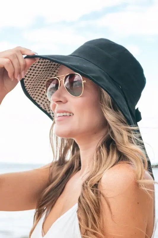 Bow Accent Cargo Hats Aili's Corner