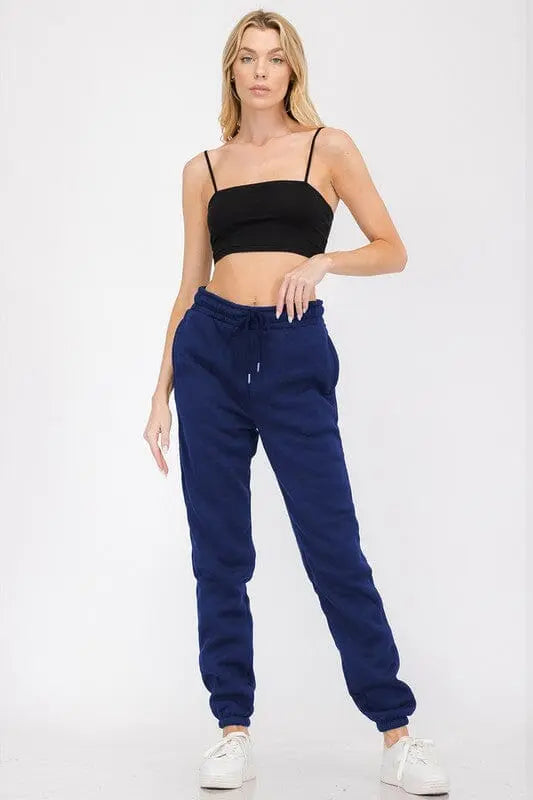 Boyfriend SWEATPANTS LOUNGEWEAR JOGGER BOTTOMS WEIV NAVY S