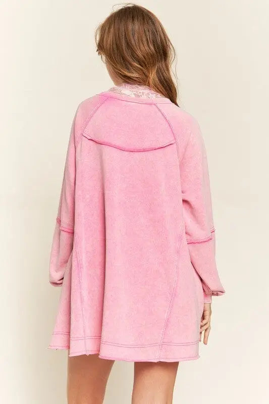 COLORWASH TUNIC SWEATSHIRT Jade By Jane