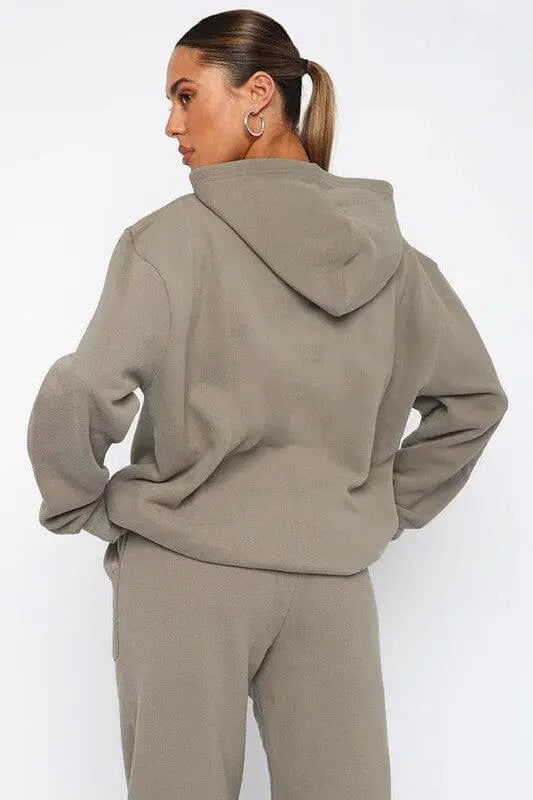 Comfy Two Piece Hoodie And Sweatpant Set Hoodie and sweatpant set Poet Street Boutique