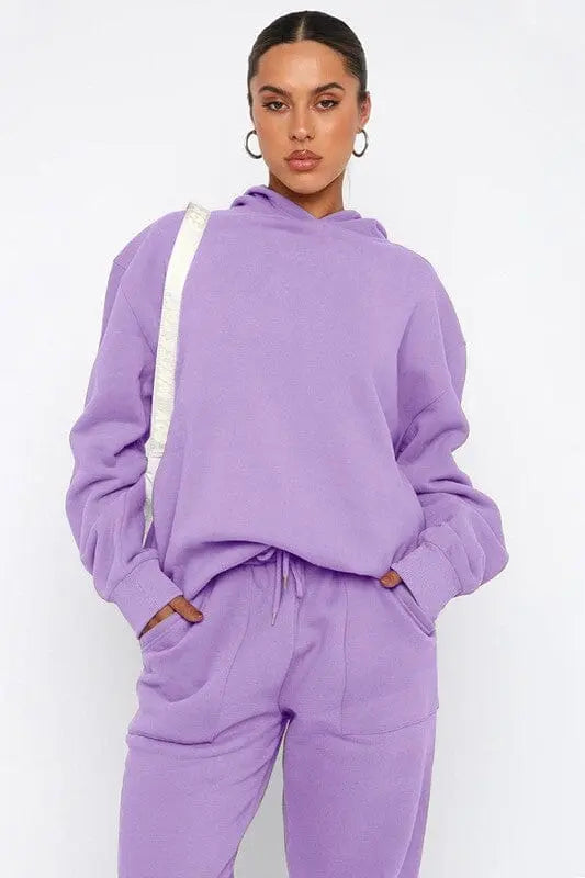 Comfy Two Piece Hoodie and Sweatpants Set 2 piece hoodie and pants set Poet Street Boutique