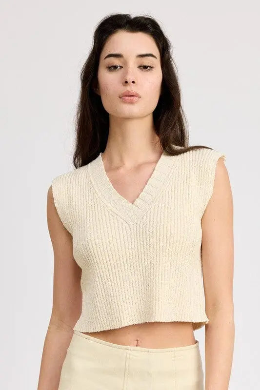 CROP VEST STYLE TOP Emory Park
