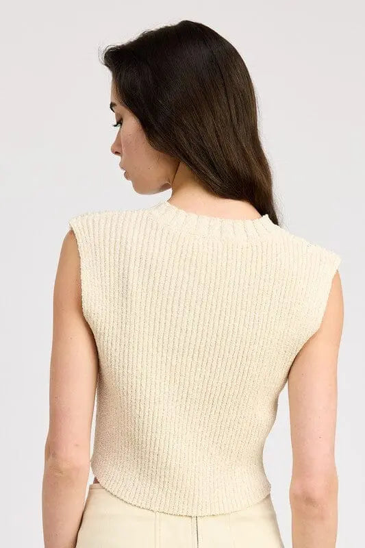 CROP VEST STYLE TOP Emory Park