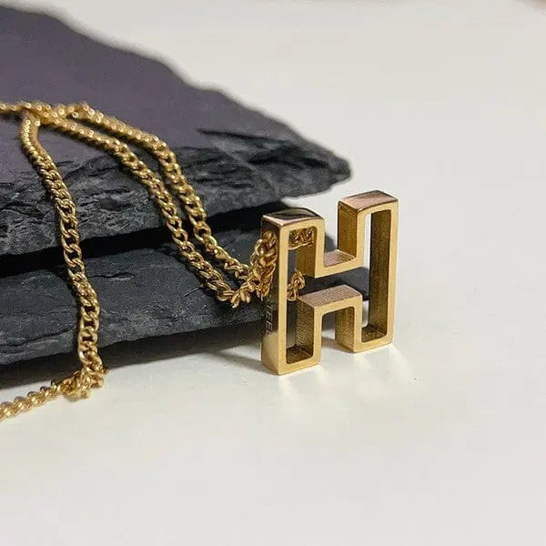 Cutout Initial Letter Personalized Necklace Dani & Em