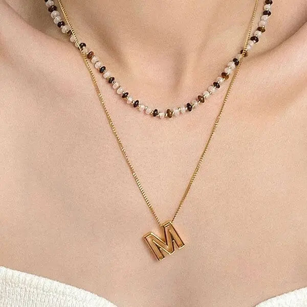Cutout Initial Letter Personalized Necklace Dani & Em