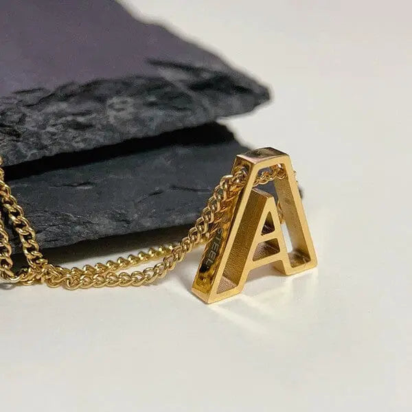 Cutout Initial Letter Personalized Necklace Dani & Em