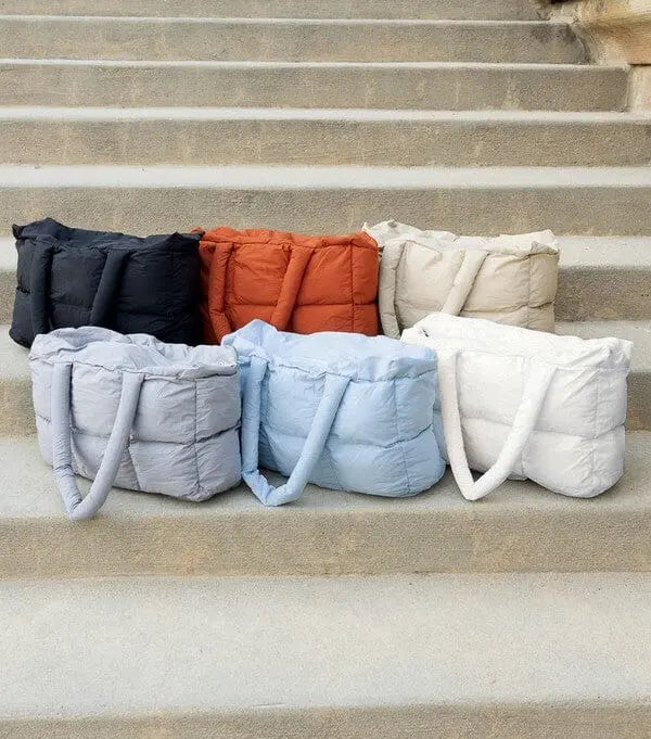 Daphne Puffer Tote puffer tote Poet Street Boutique