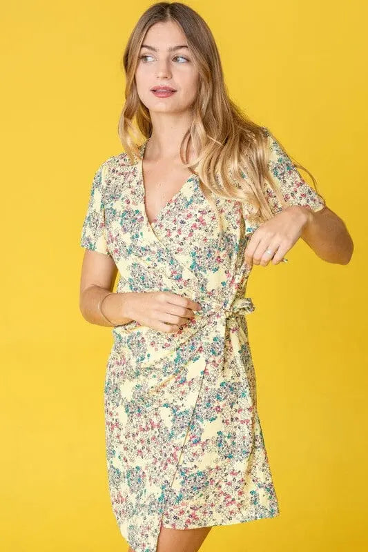 Ditsy Floral Wrap Dress floral wrap dress Poet Street