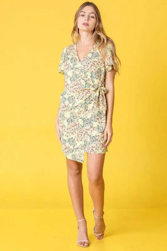 Ditsy Floral Wrap Dress floral wrap dress Poet Street