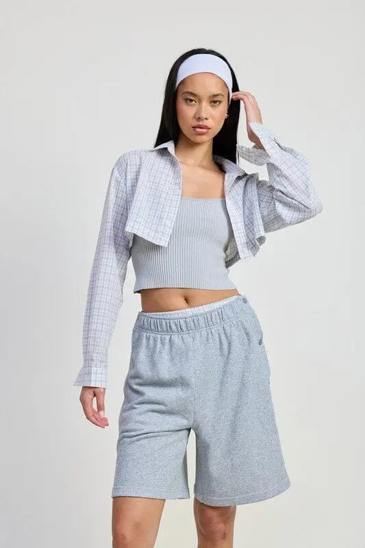 ELASTIC WAISTBAND SHORTS Emory Park