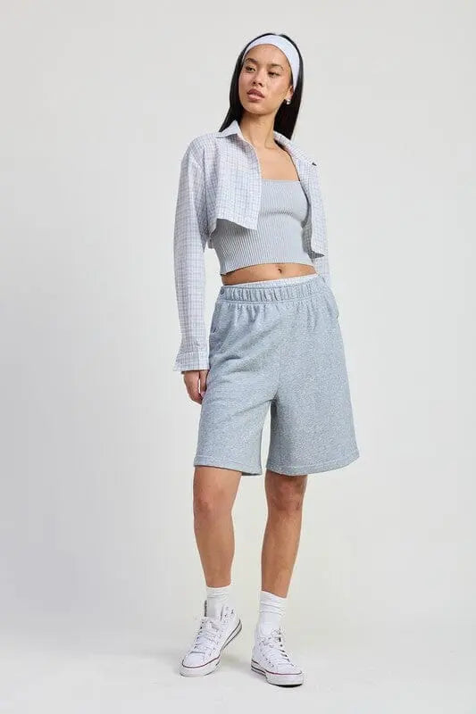 ELASTIC WAISTBAND SHORTS Emory Park