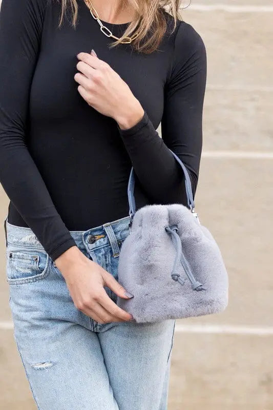 Elle Convertible Plush Top Handle Crossbody Aili's Corner