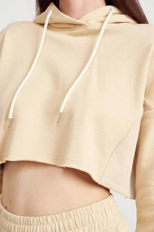 Emory Park Crop Hoodie Crop rib hoodie Emory Park