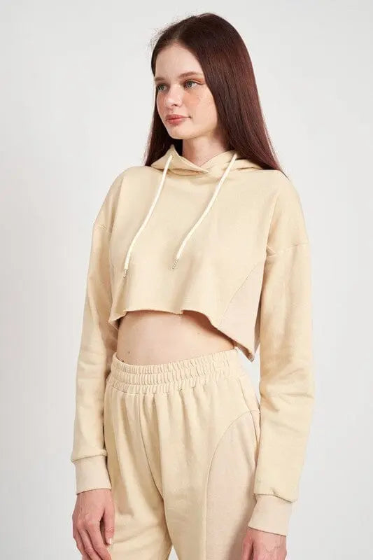 Emory Park Crop Hoodie Crop rib hoodie Emory Park