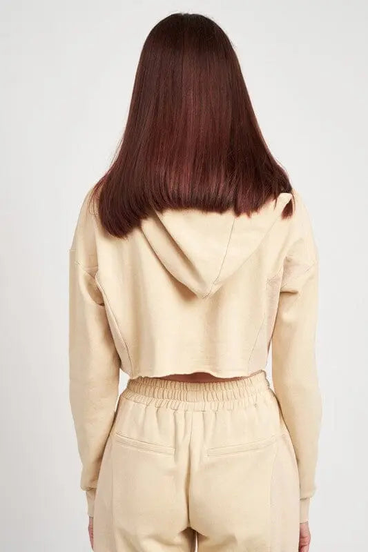 Emory Park Crop Hoodie Crop rib hoodie Emory Park