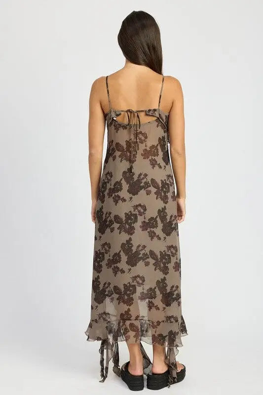 Emory Park Floral Ruffle Maxi Dress maxi dress Emory Park
