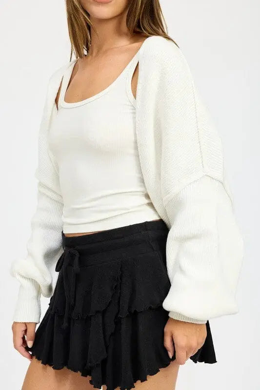 Emory Park Oversized Shrug Cardigan shrug cardigan Emory Park OFF WHITE S