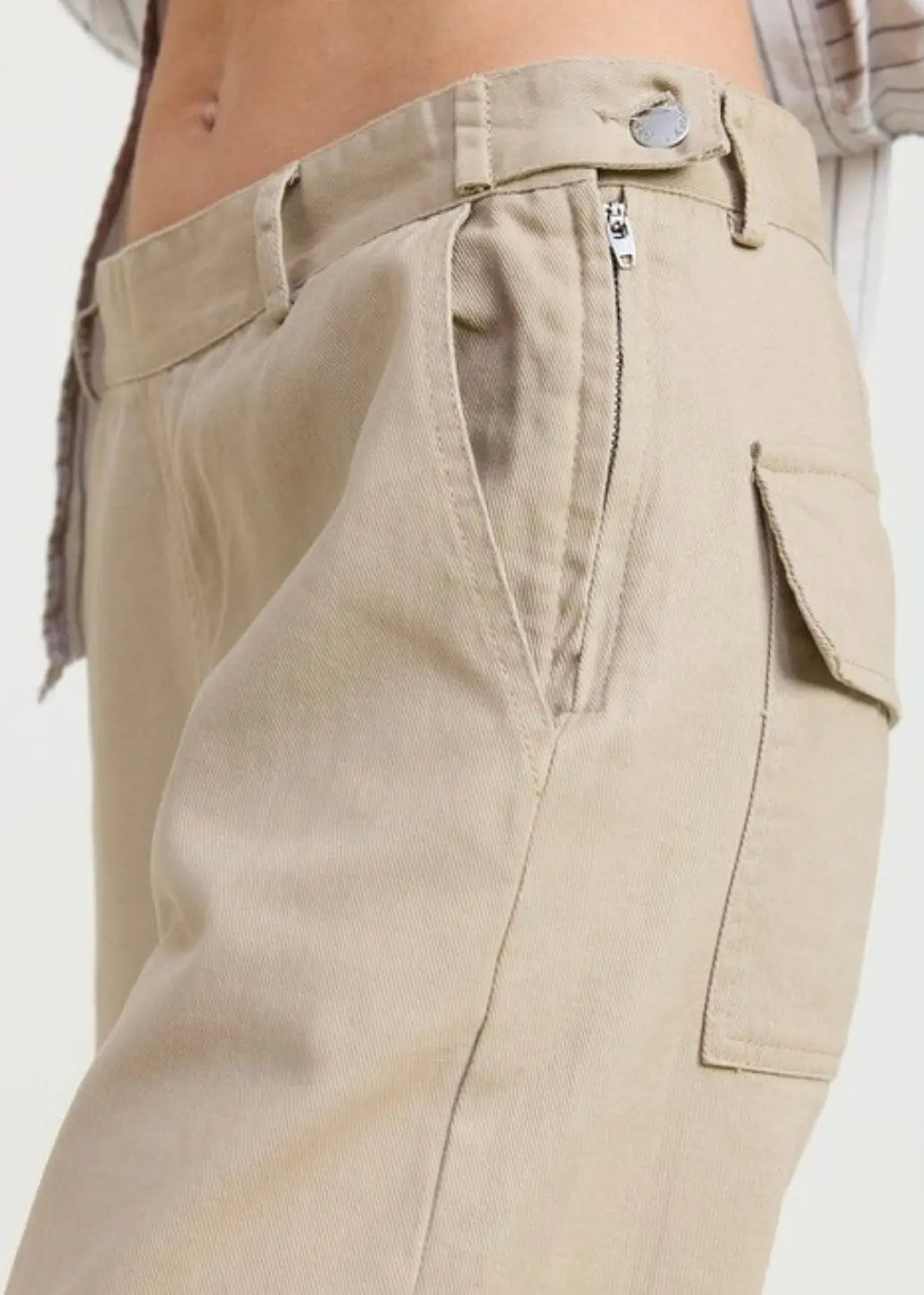 Emory Park Pocket Detail Cargo Pants cotton cargo pants Emory Park