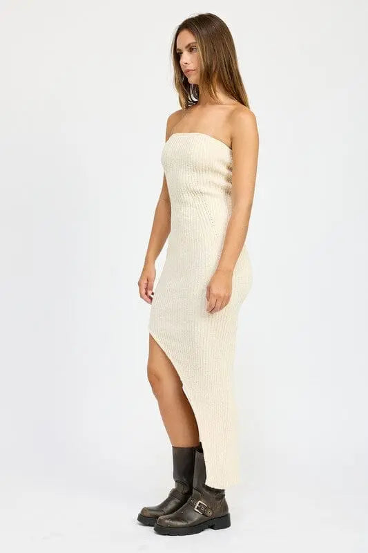 Emory Park Ribbed Tube Dress ribbed maxi Dress Emory Park