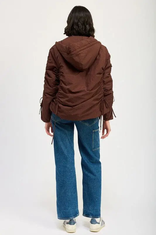 Emory Park Ruched Puff Jacket ruched Fall Jacket Emory Park