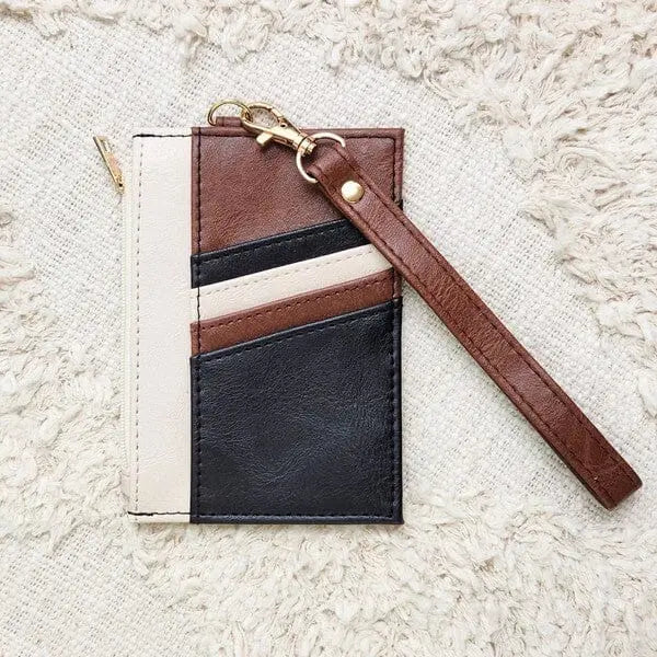 Everyday Card Wristlet Wallet Holder credit card holder Poet Street Boutique Black 1