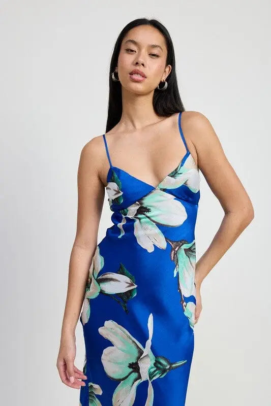 FLORAL BIAS MAXI DRESS Emory Park