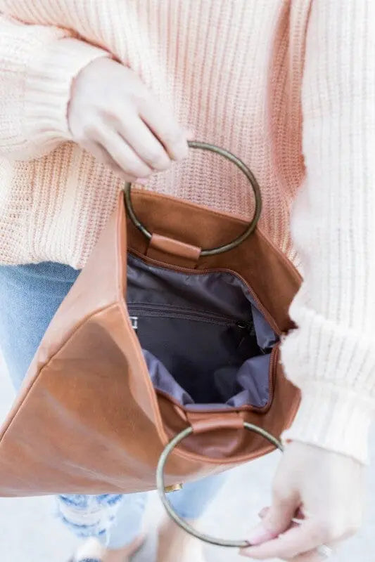 Fold Over O Ring Clutch o ring clutch Poet Street Boutique