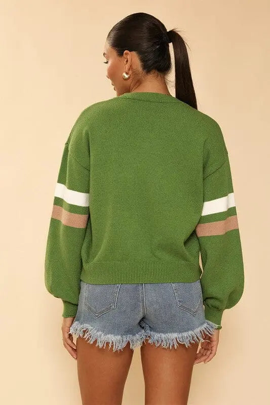 Football knit sweater Miss Sparkling