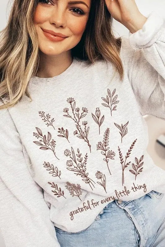 Grateful For Every Little Thing Sweatshirts Color Bear ASH S