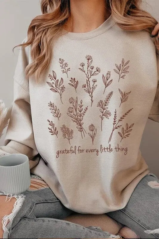 Grateful For Every Little Thing Sweatshirts Color Bear SAND S
