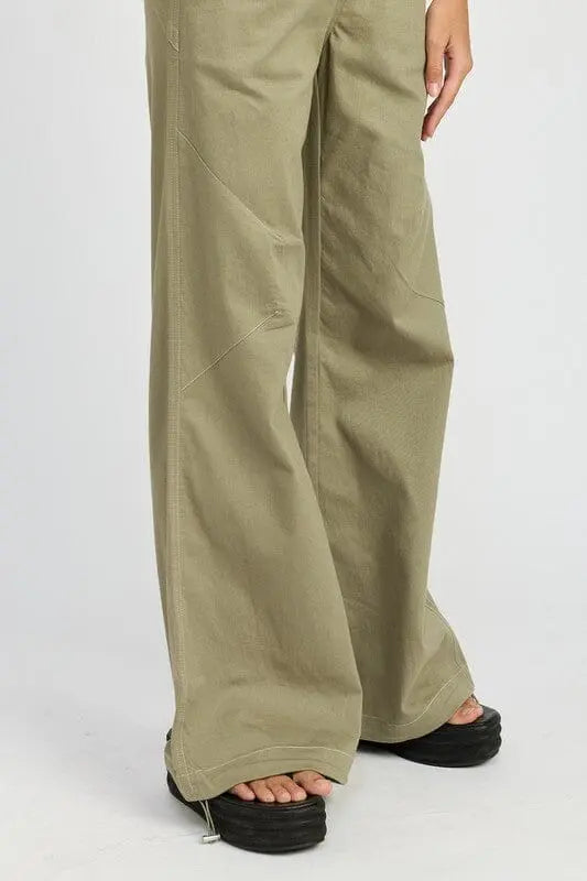 HIGH WAISTED WIDE LEG PANTS Emory Park