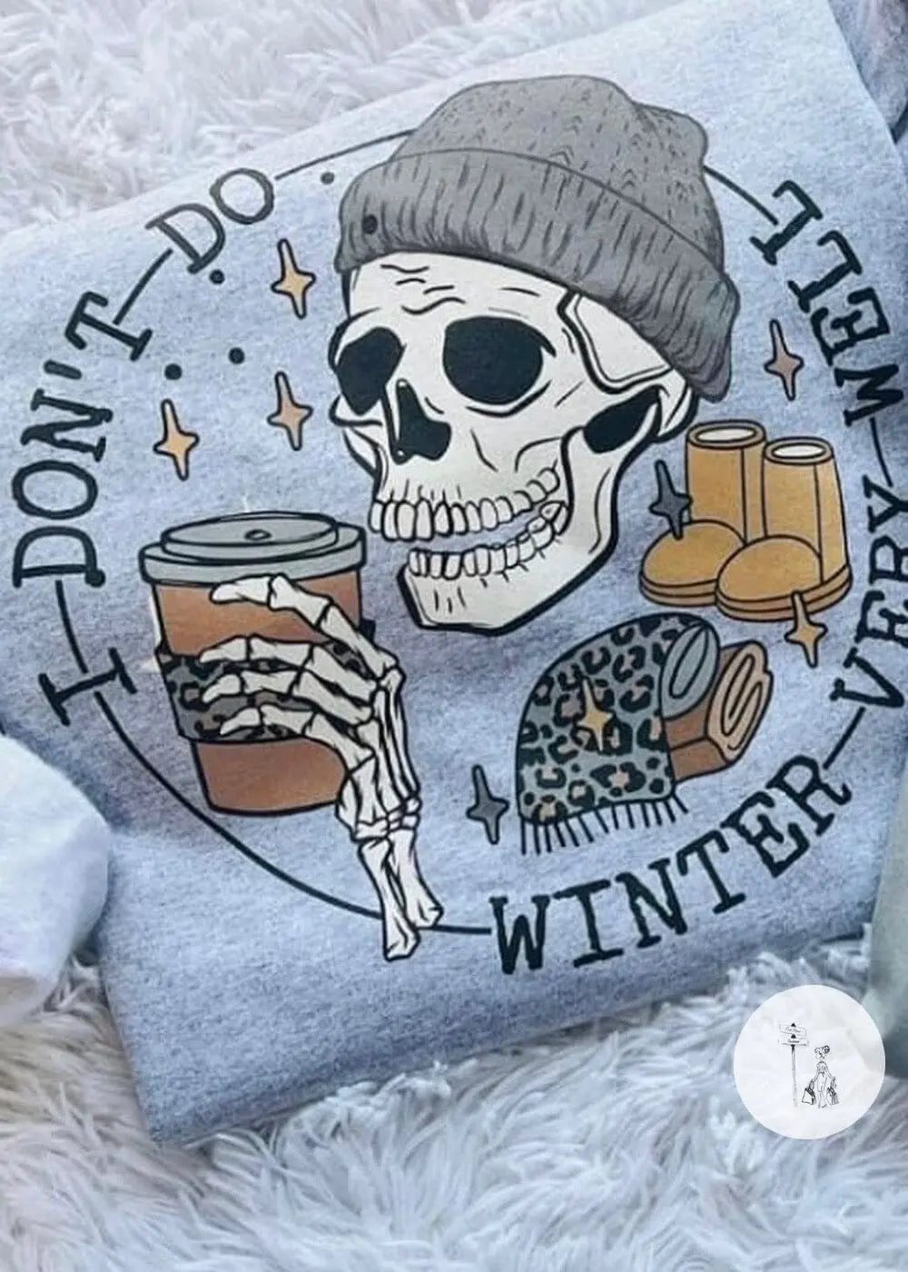 I Don’t Do Winter Print Sweatshirt graphic sweatshirt Poet Street Boutique
