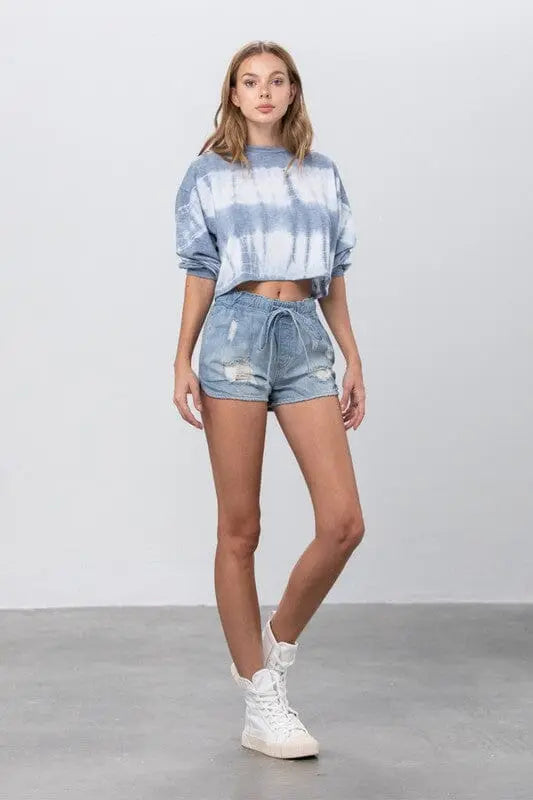 Insane Gene Mid Rise Jogger Shorts drawstring shorts Insane Gene