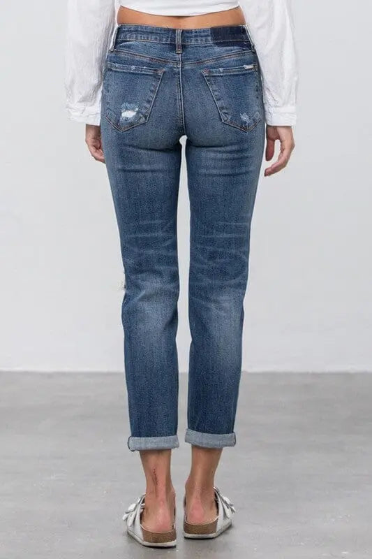 Insane Gene Mid-rise Slim Boyfriend Jeans slim boyfriend jean Insane Gene