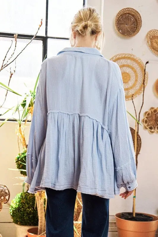 Jade By Jane Cotton Gauze Blouse cotton gauze blouse Jade By Jane