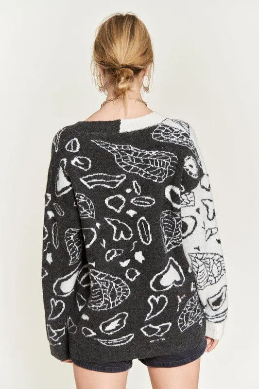 Jade By Jane Heart Paisley Cardigan cardigan Jade By Jane