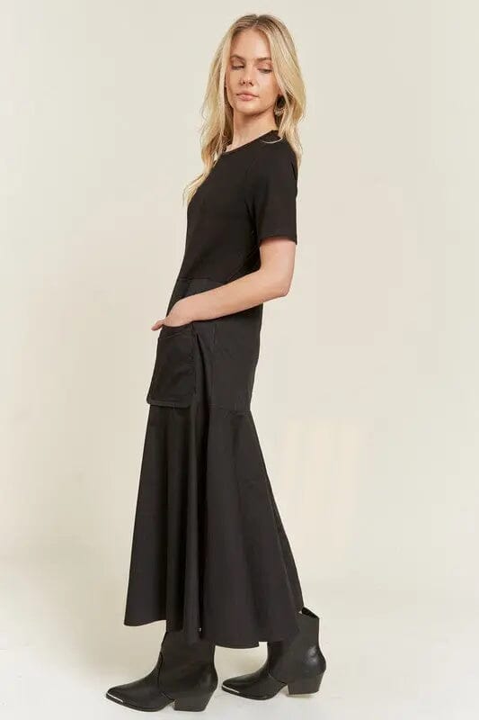 Jade By Jane Knit Mix Illusion Dress Knit mix illusion dress Jade By Jane